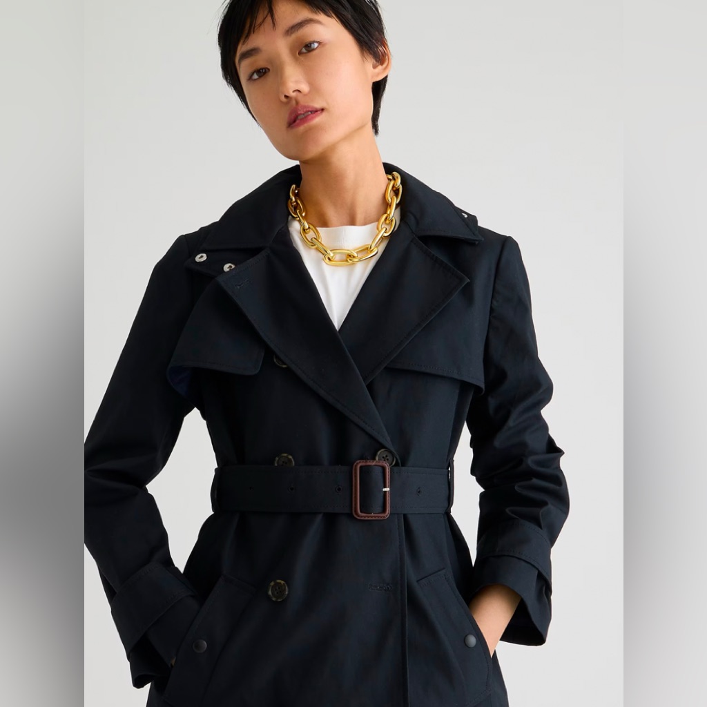 Jcrew Icon Trench Coat Size 4 New